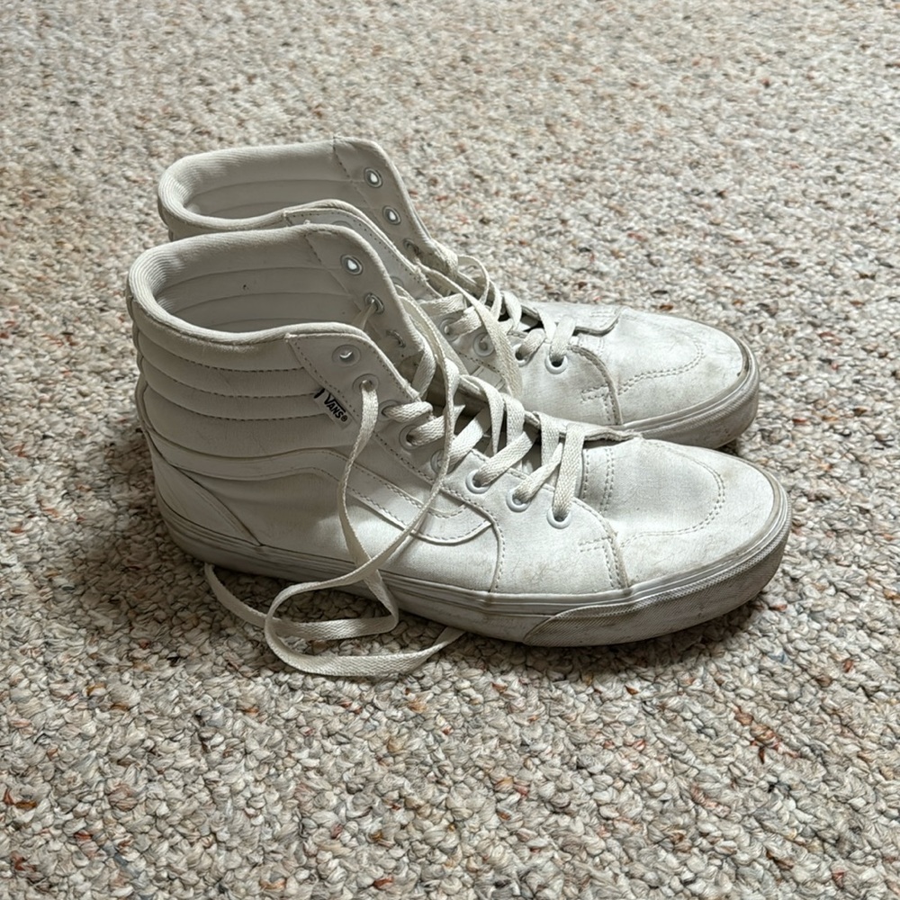 White high top vans